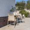 Taste by 4 Seasons Cortina stapelbare tuinstoelen latte met Manolo tafel
