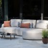 Flow Yavi Chaise loungebank Graumel chalk Links met Vaya tafels