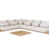 SUNS Aspen hoekbank Natural Gravel XL lange zijde links