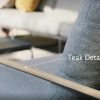 Suns Merano loungestoel licht antraciet - detail