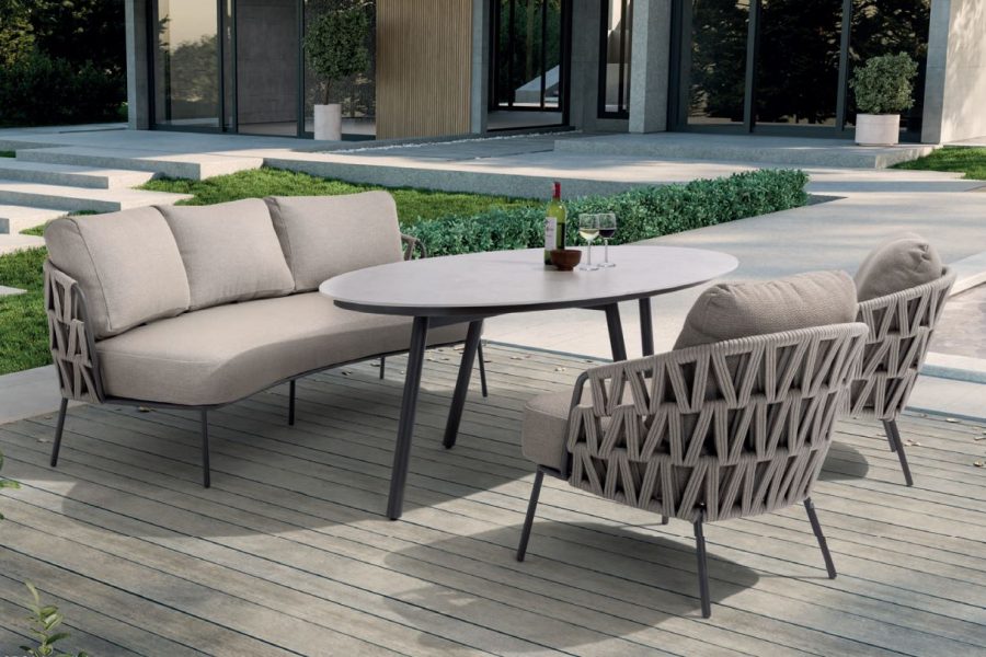 4 Seasons Outdoor Mallorca low dining set terre