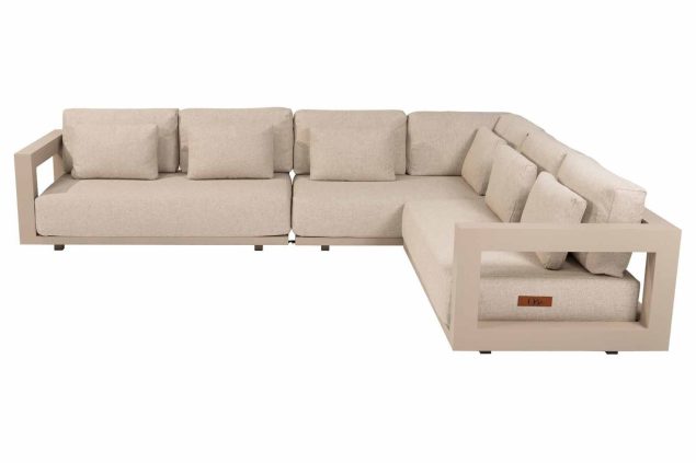 4 Seasons Outdoor Metropolitan loungeset latte lange zijde rechts