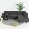 Flow. Quart chaise loungebank sooty lange zijde rechts