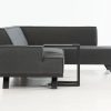 Flow. Quart chaise loungebank sooty lange zijde rechts