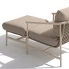 4 Seasons Outdoor Bermuda loungestoel latte met voetenbank