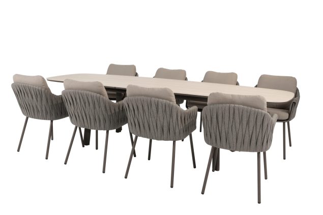 Taste by 4 Seasons Cannes tuinset Terre met Manolo uitschuifbare tafel 230-290 cm
