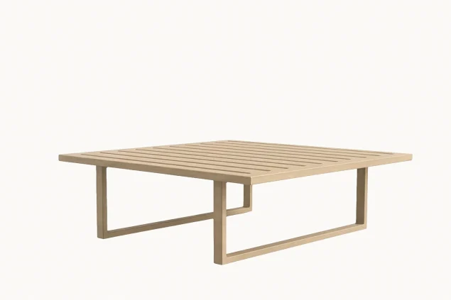 Flow Emerald loungetafel Tuscan Sand 90 x 90 cm