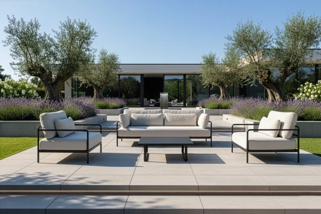 Flow Basei stoel sofa loungeset graumel chalk met zwart frame