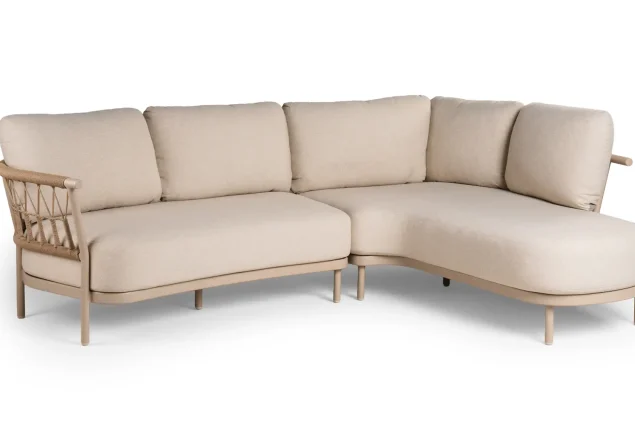 Tierra Outdoor Fresca chaise loungebank champagne links