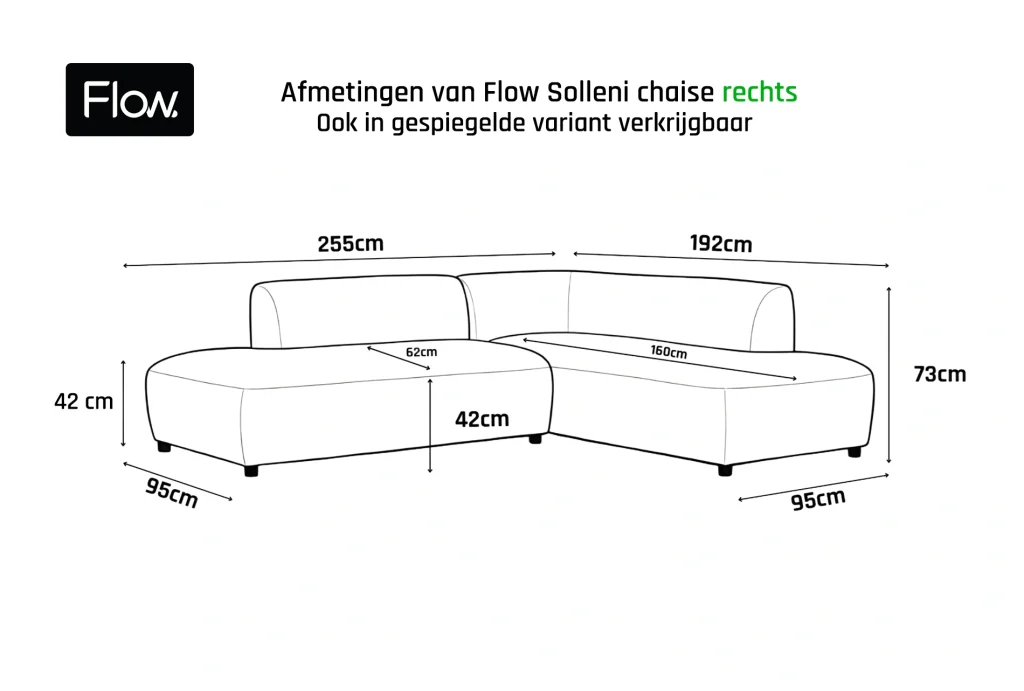 Flow solleni chaise afmetingen