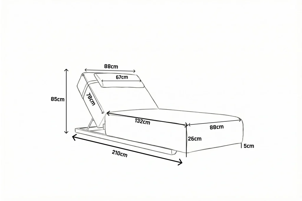 Flow lio ligbed afmetingen