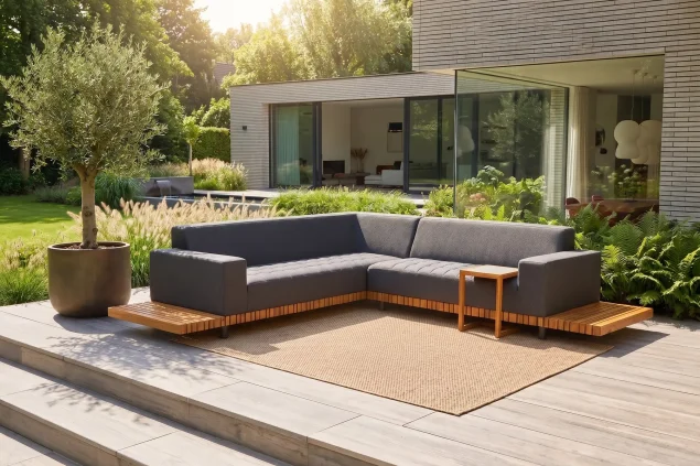 Flow. Tycon platform hoek-loungebank Sooty SALE
